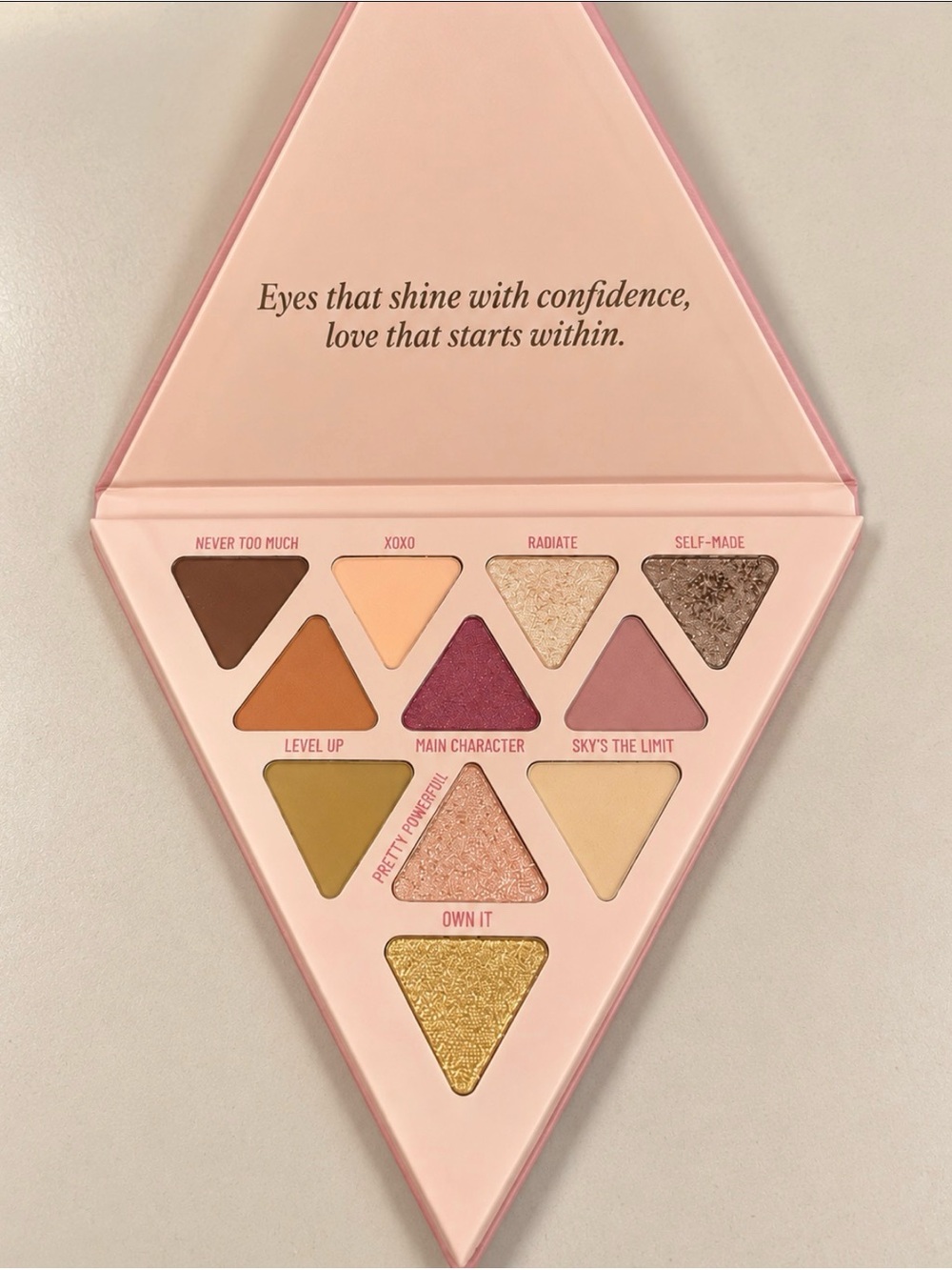 Main Character Pink Eyeshadow Palette — Blushing & Gold Tones